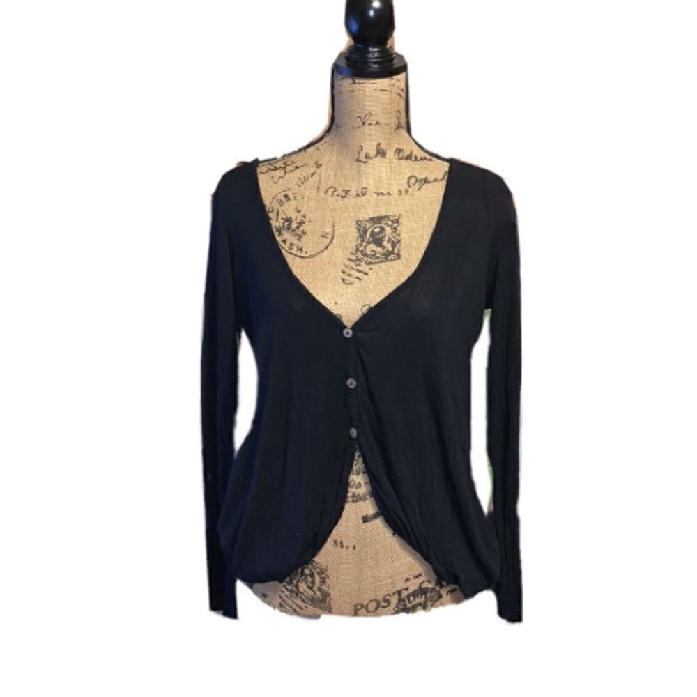 Zinga black open back top size S